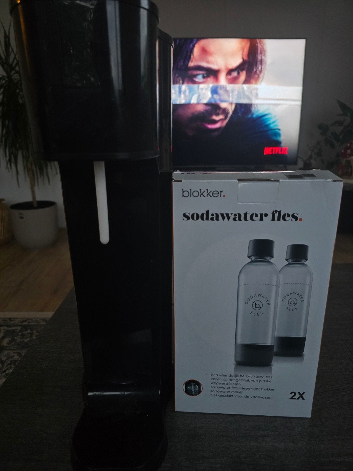 Sodawater maker met 2 Blokker sodawater flessen, Witgoed en Apparatuur, Ophalen, Nieuw