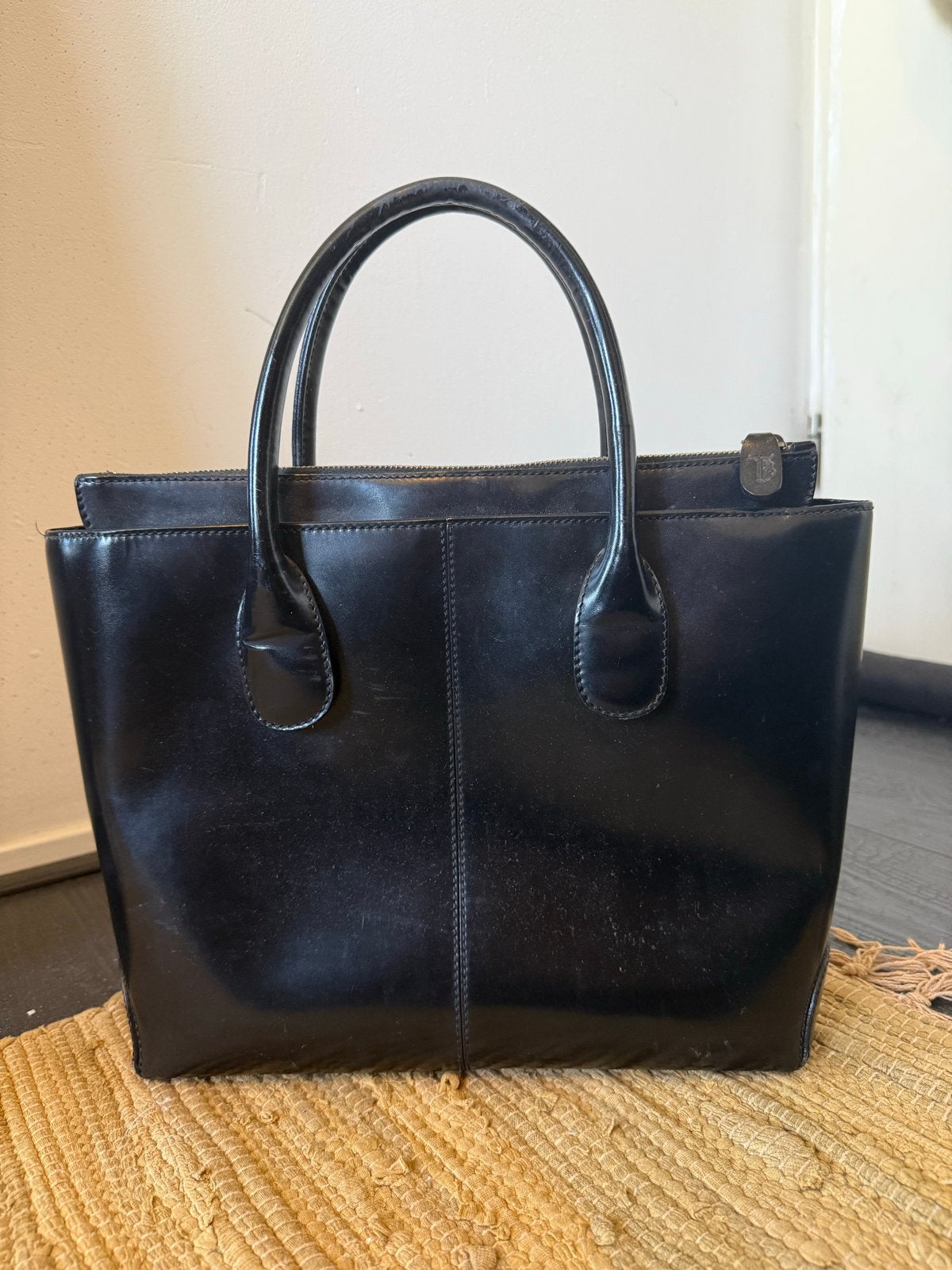 Zwarte Tod's D-Bag Handtas, Ophalen of Verzenden, Gebruikt, Zwart, Handtas