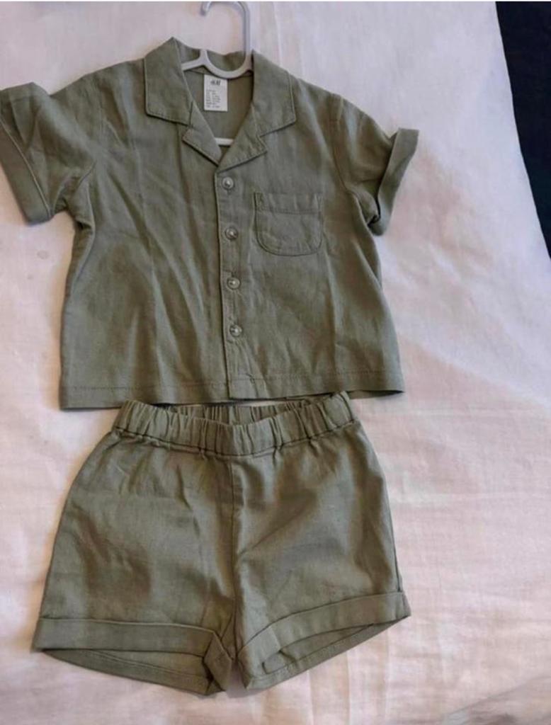 Baby setje linnen 68 nieuw, Kinderen en Baby's, Babykleding | Maat 68, Ophalen of Verzenden, Zo goed als nieuw, Jongetje of Meisje