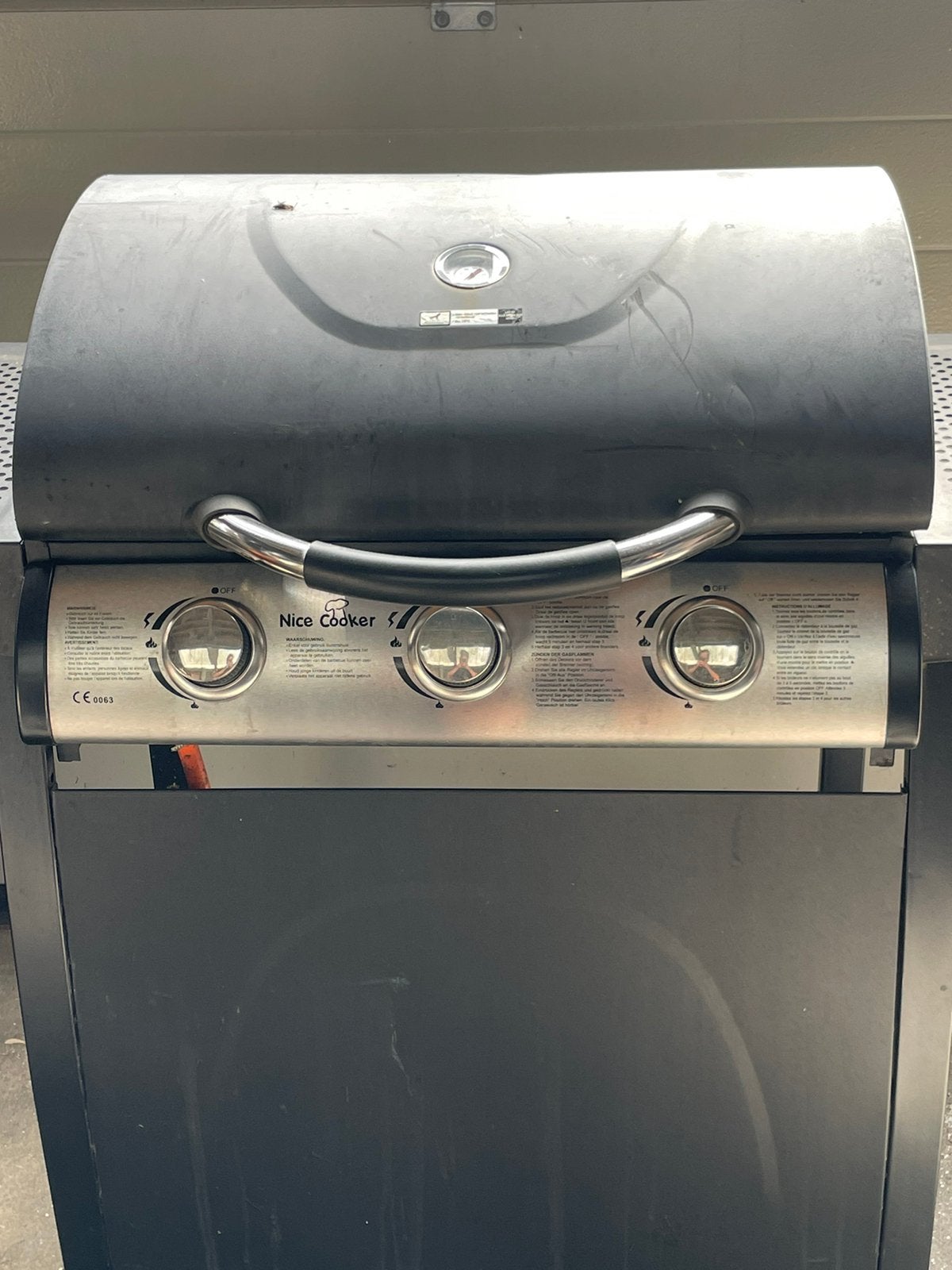 Nice cooker gas barbeque, Ophalen, Gebruikt