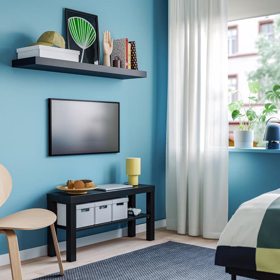 Smaller TV bench black 90x26x45 cm, Ophalen, Gebruikt, 25 tot 50 cm, Minder dan 100 cm