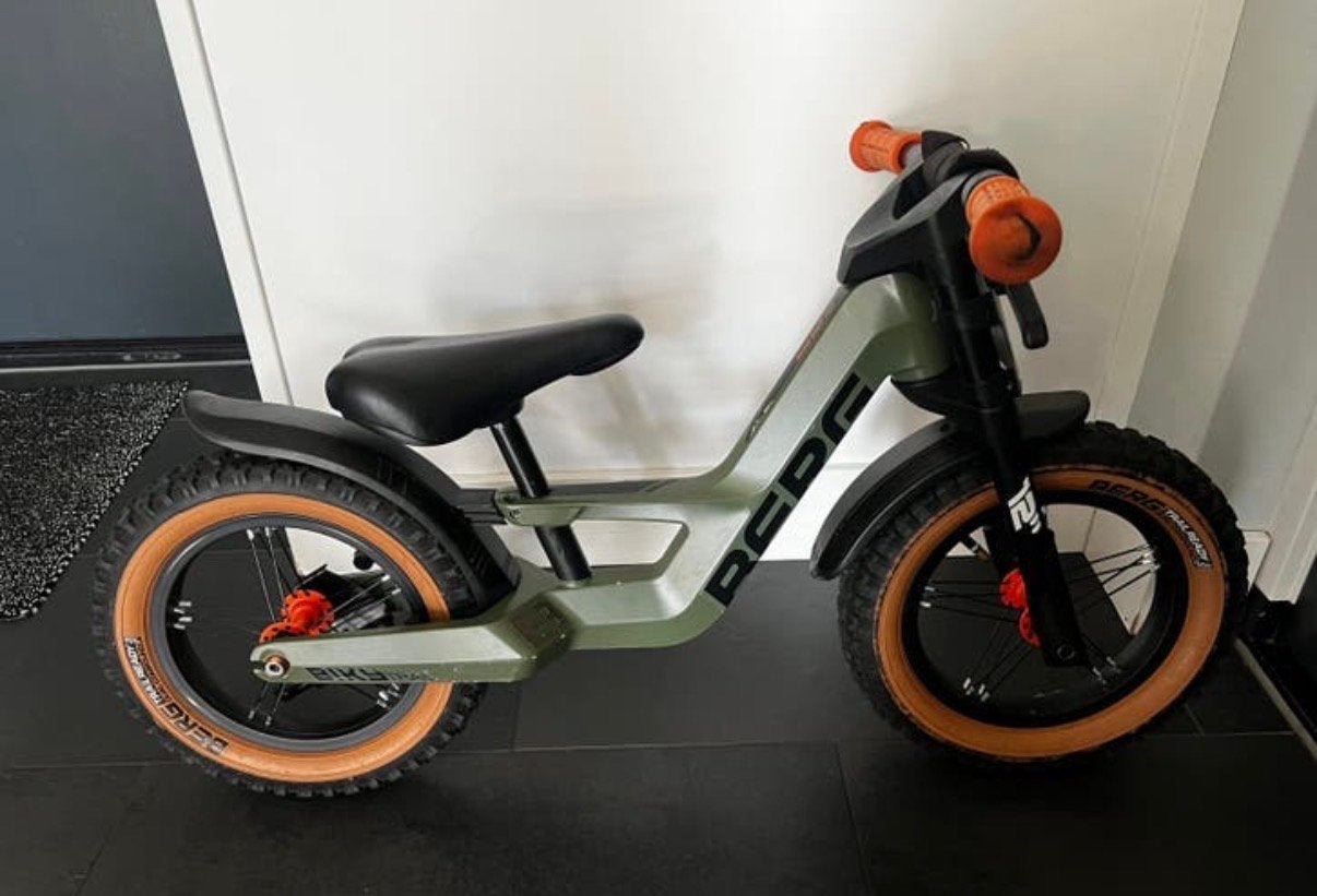 BERG Biky trail loopfiets groen, Fietsen en Brommers, Fietsen | Kinderfietsjes, Zo goed als nieuw, 16 tot 20 inch, Velgrem, Ophalen