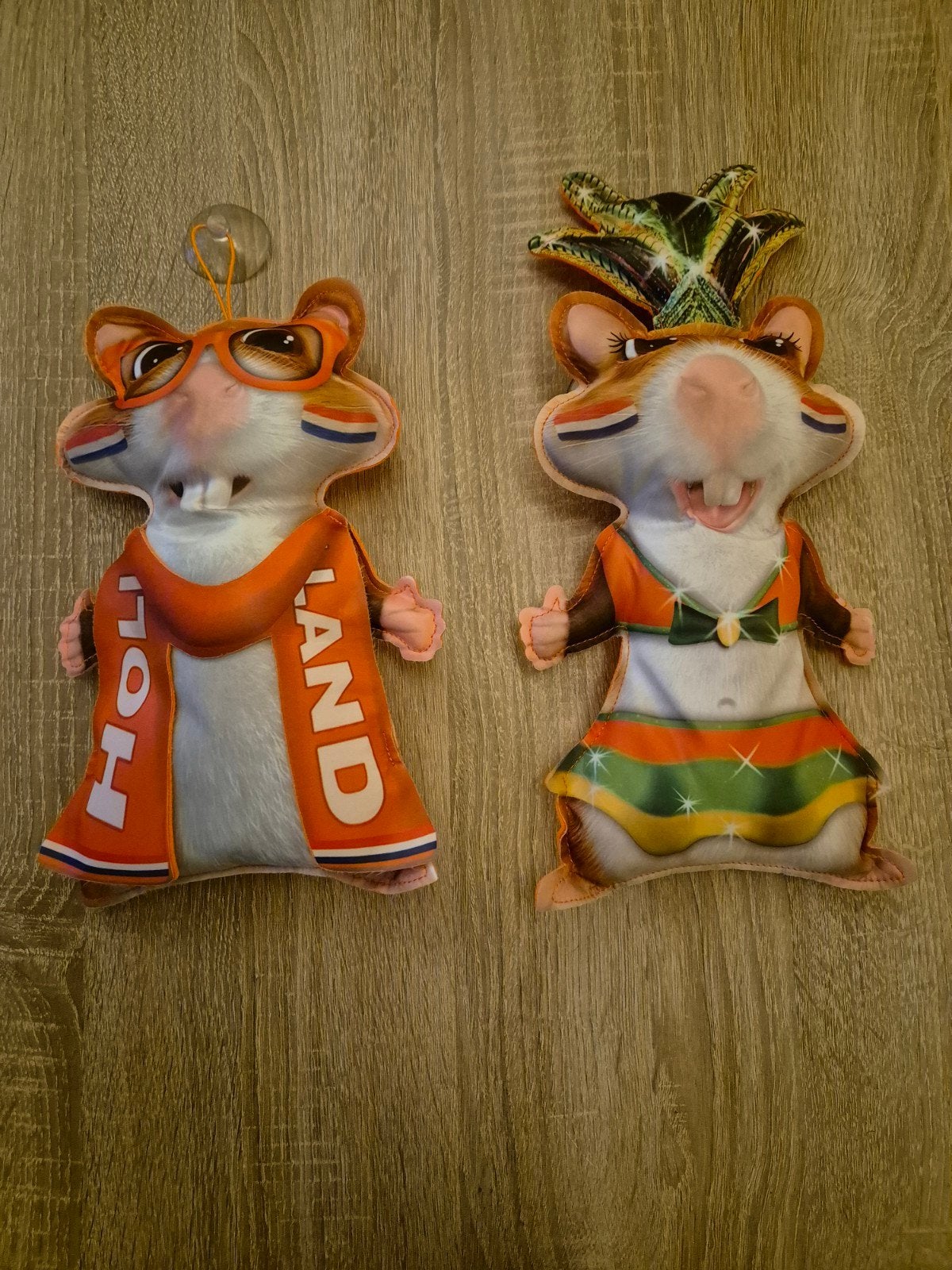 Leuke Voetbal AH Hamsters van Albert Heijn met zuignap, Gebruikt, Hamster, Middelgroot (20 tot 80 cm), Meerkleurig