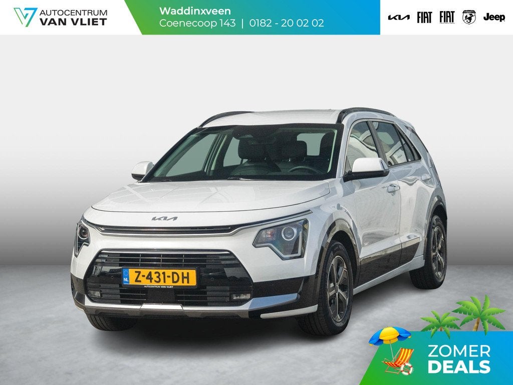 Kia Niro 1.6 GDi Hybrid DynamicLine l navigatie l apple car, Auto's, Kia, Bedrijf, Te koop, Niro, ABS, Achteruitrijcamera, Adaptive Cruise Control