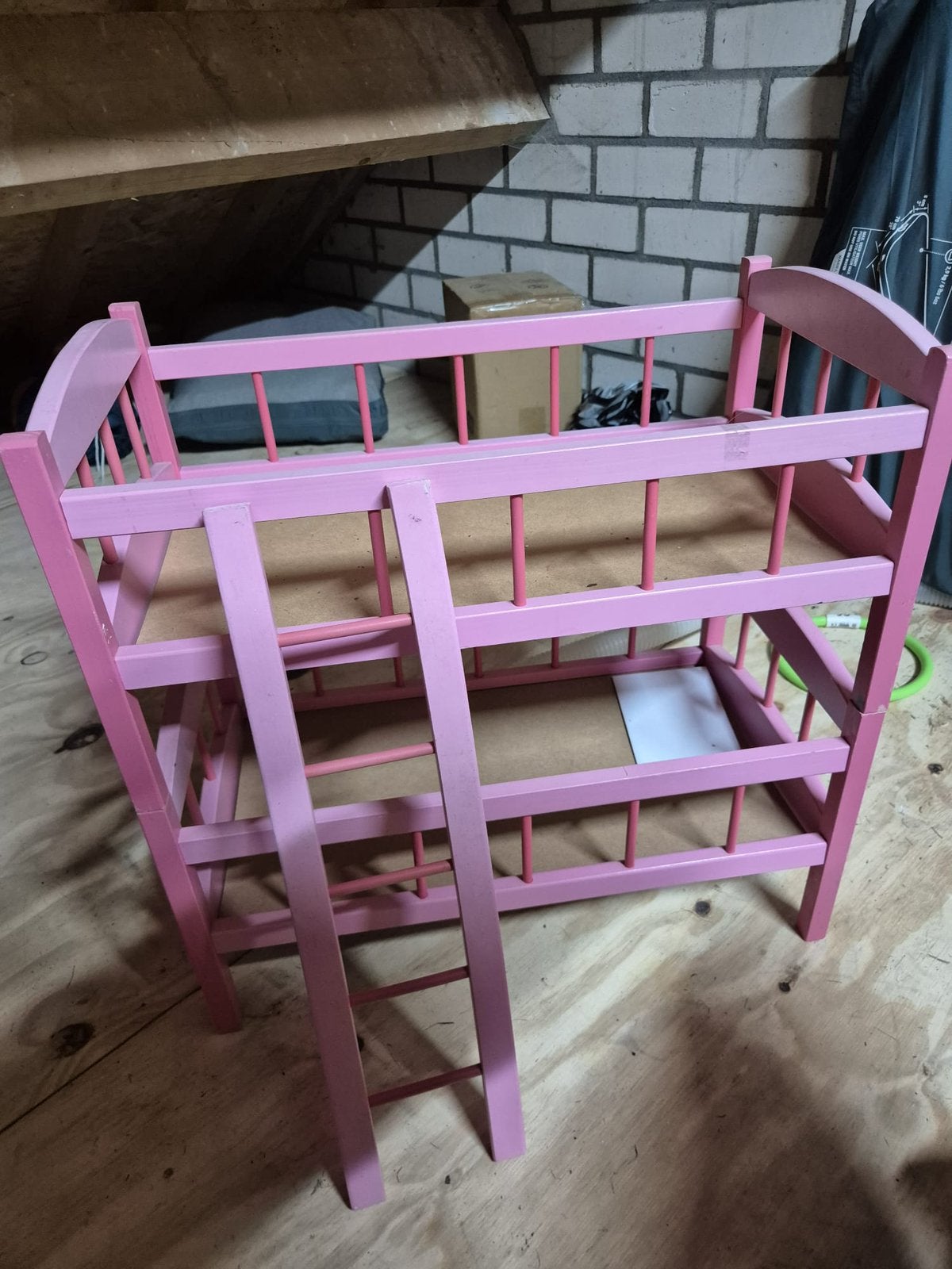 Houten poppenbed stapelbed, Kinderen en Baby's, Ophalen, Gebruikt, Overige typen