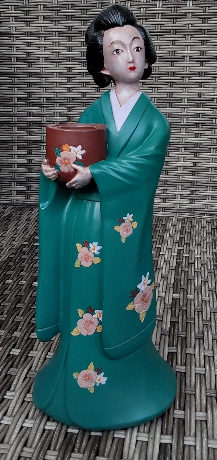 Geisha kandelaar/ beeld, Ophalen of Verzenden, Mens
