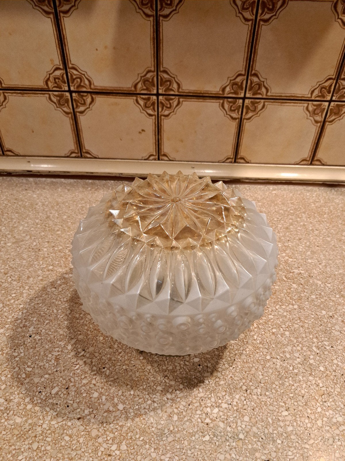 vintage plafondlamp/plafonnière, Ophalen of Verzenden, Zo goed als nieuw