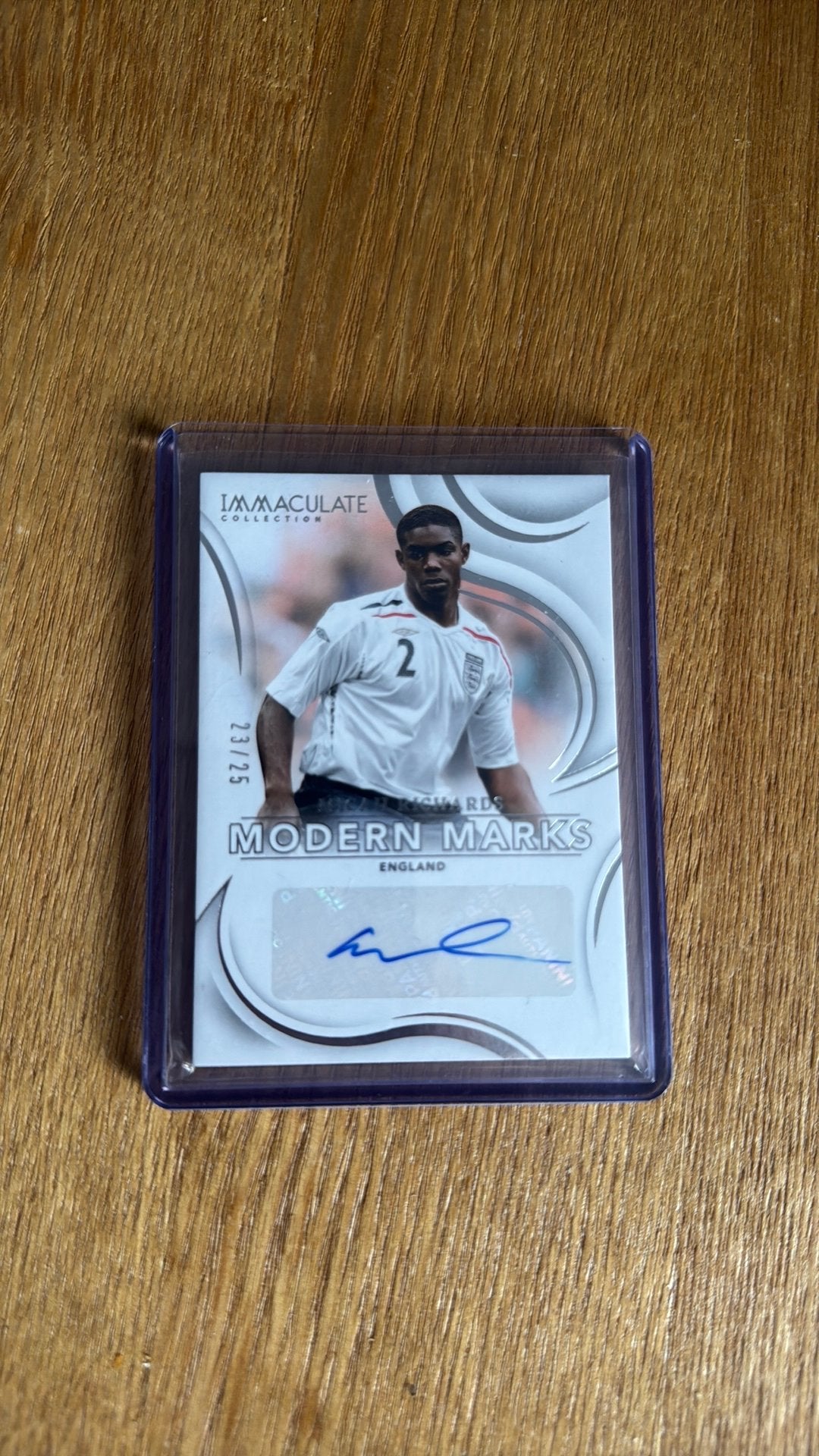 Micah Richards Modern Marks Auto /25 Panini Immaculate, Ophalen of Verzenden, Nieuw, Plaatje