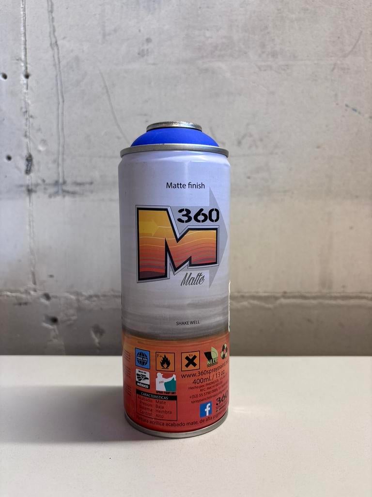 Spuitbus 360 Spraypaint blauw graffiti, Ophalen of Verzenden, Nieuw
