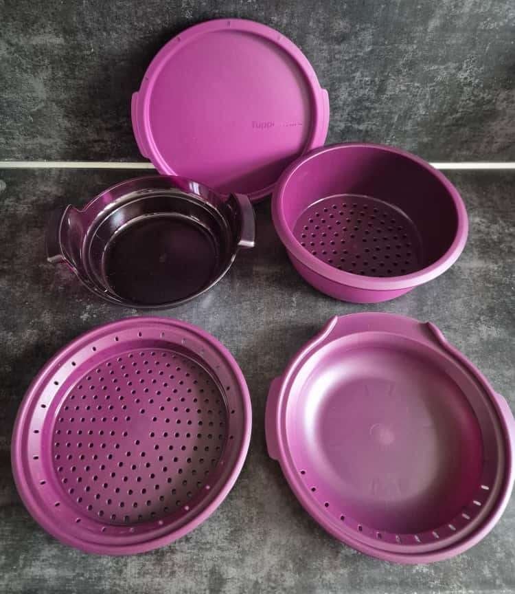 Tupperware MicroGourmet 5-delig Paars NIEUW, 400 ml, Met deksel, Paars, Overige typen