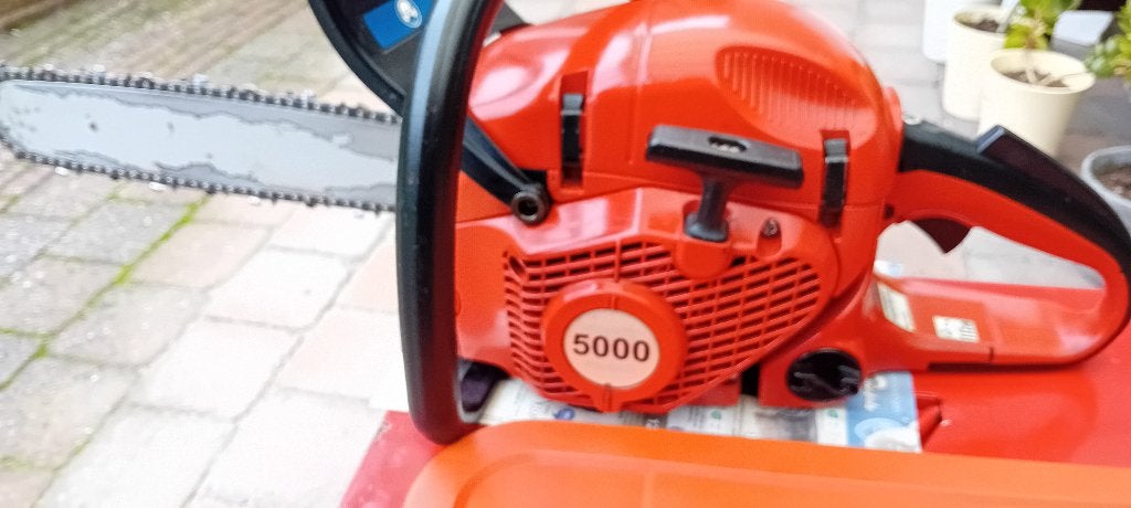 Makita/Dolmar PS5000 met 50cc  en 38cm blad.Vol compressie., Hobby en Vrije tijd, Ophalen of Verzenden, Zo goed als nieuw