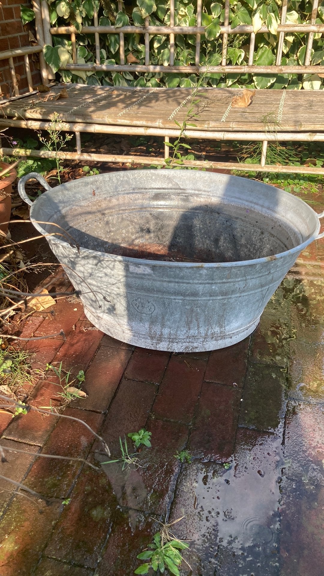 Grote teil zink, Tuin en Terras, Ophalen, Gebruikt