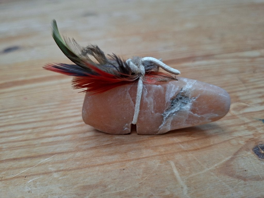 SET VAN 7 ZUNI FETISH BEREN, Ritueel object, Verzenden, 3 cm, Meerkleurig