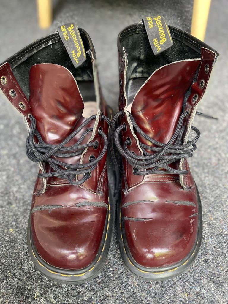 Dr.Martens veterboots bordeaux UK size 6 - used maar cool!, Kleding | Dames, Schoenen, Ophalen, Lage of Enkellaarzen, Dr. Martens