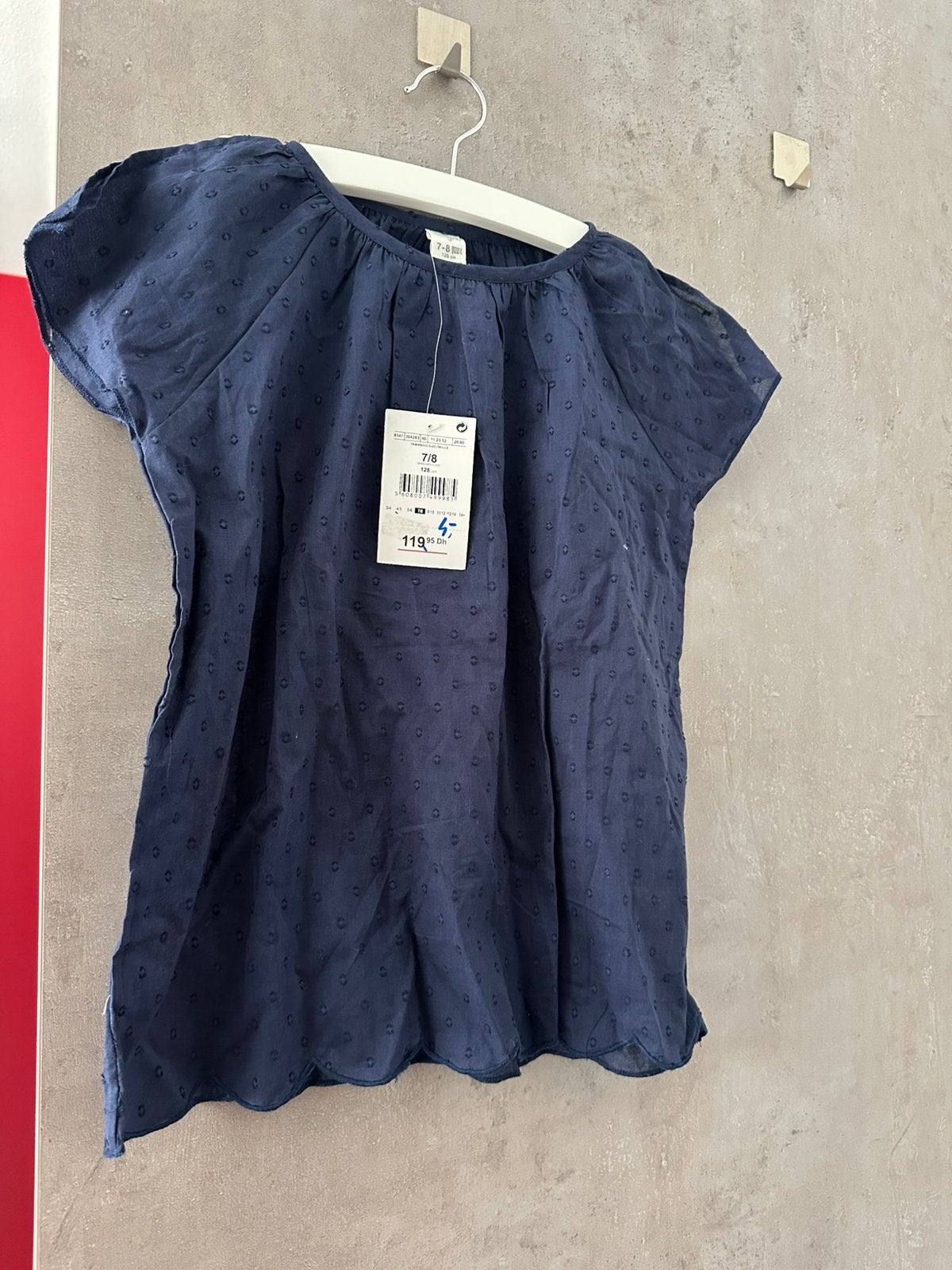 Blauwe blousje nieuw, Ophalen of Verzenden, Nieuw, Meisje, Overhemd of Blouse