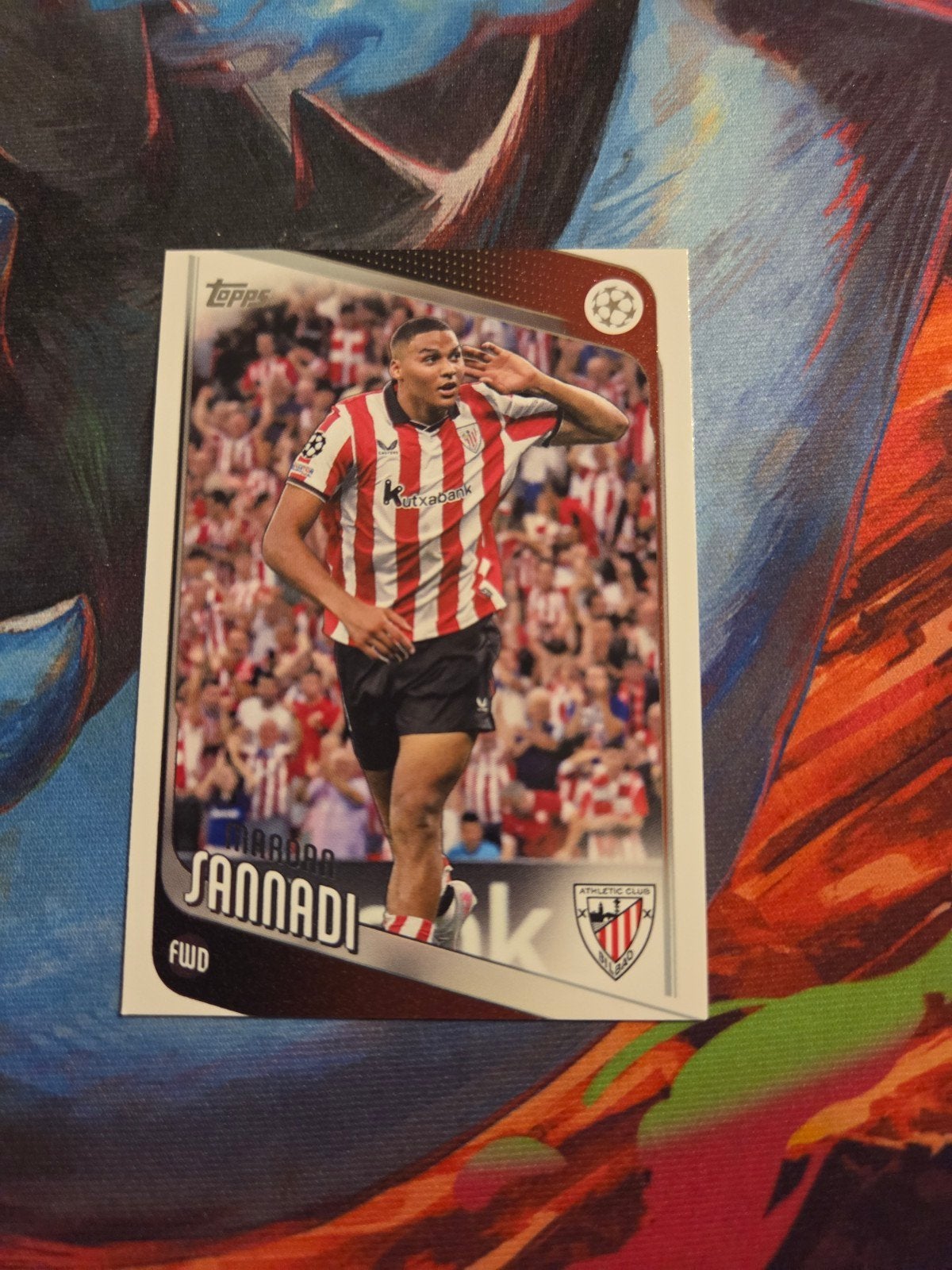 Marouan Sannadi Topps Champions League Kaart, Ophalen of Verzenden