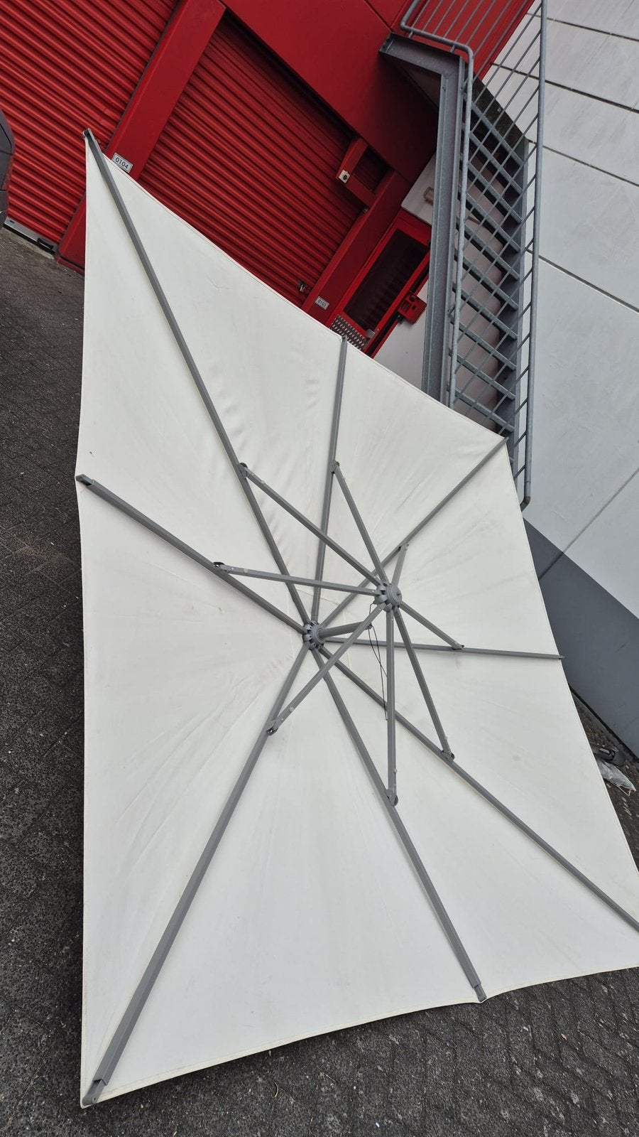 Parasol te koop, Ophalen, Zo goed als nieuw, Minder dan 1 meter
