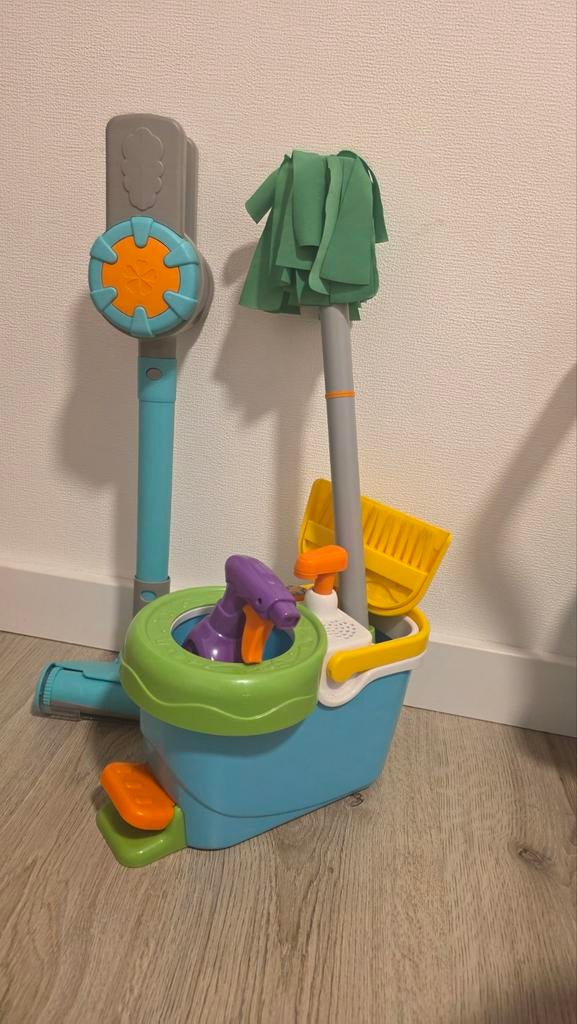 VTech Speelgoed Schoonmaakset met Stofzuiger en Dweil, Ophalen