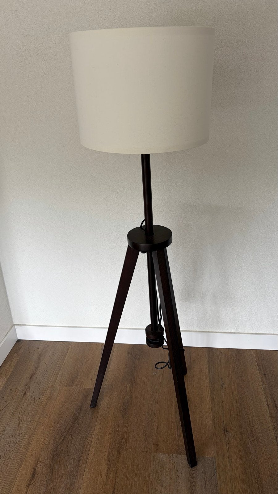Stijlvolle vloerlamp ikea verstelbaar, Ophalen, Gebruikt, Hout, 150 tot 200 cm