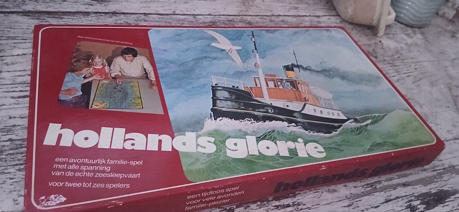 Hollands Glorie, een avontuurlijk familiespel met zeeschepen, Vijf spelers of meer, Ophalen of Verzenden, Zo goed als nieuw, Maritiem zeevaartschool