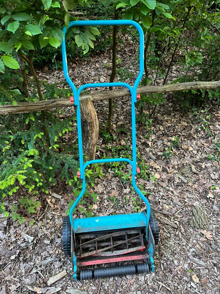 Gardena grasmaaier GRATIS, Tuin en Terras, Grasmaaiers, Kooimesmaaier, Ophalen, Gebruikt