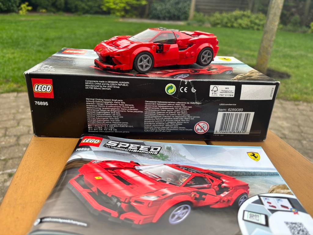 Lego Speed Champions Ferrari F8 Tributo, Inclusief minifiguren, Gebruikt, Lego, Complete set