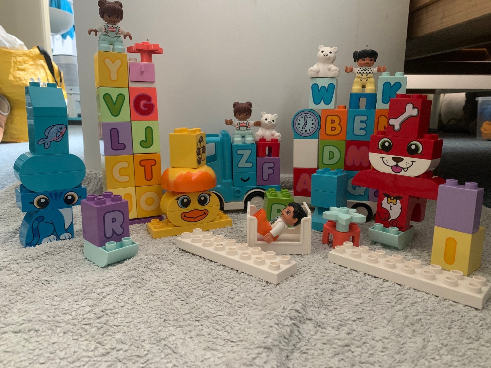 Bak duplo, oa de alfabet vrachtwagen, Ophalen of Verzenden, Zo goed als nieuw, Duplo