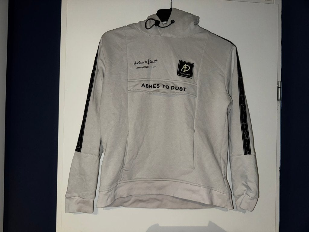 Ashes to dust L hoodie trui sweater beige grijs, Verzenden, Gedragen, Maat 52/54 (L), Beige