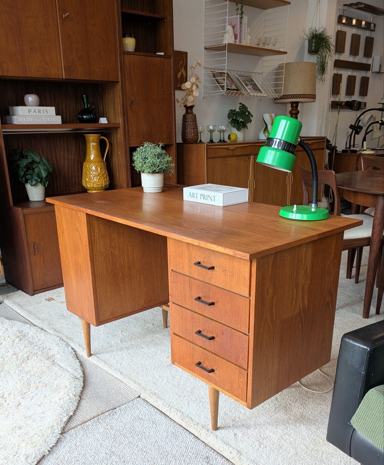 Vintage midcentury bureau, Ophalen, Gebruikt, ., .