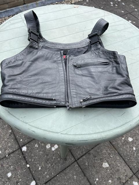 Motorbroek leer met hesje, Motoren, Ophalen, Tweedehands, Broek | leer