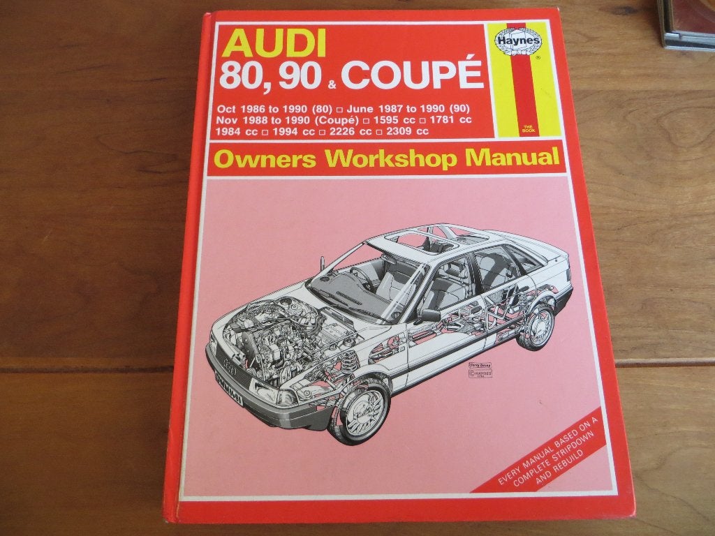 Hyane workshop manual Audi 80, Audi 90, Audi Coupe 1986-1990, Ophalen of Verzenden