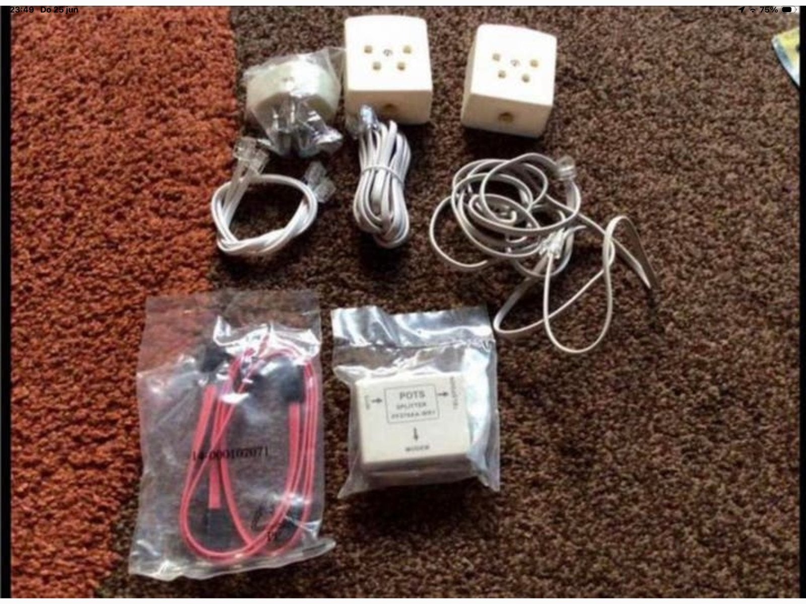 POTS-SPLITTER en Telecommunicatie 🌺 Telefoon aansluiting, Ophalen of Verzenden, Zo goed als nieuw, Minder dan 2 meter, Overige kabels