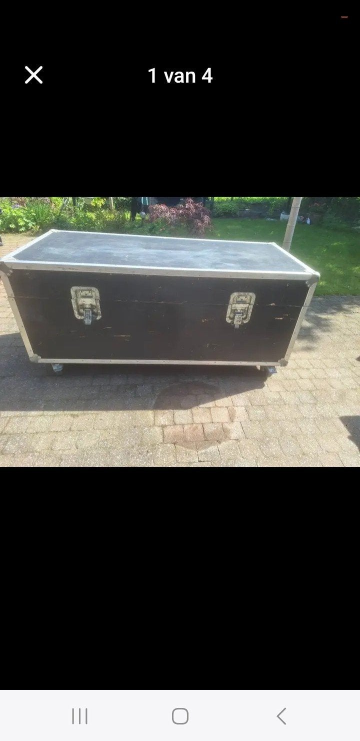 Grote opbergkoffer, Muziek en Instrumenten, Behuizingen en Koffers, Ophalen, Gebruikt, Overige instrumenten, Flightcase