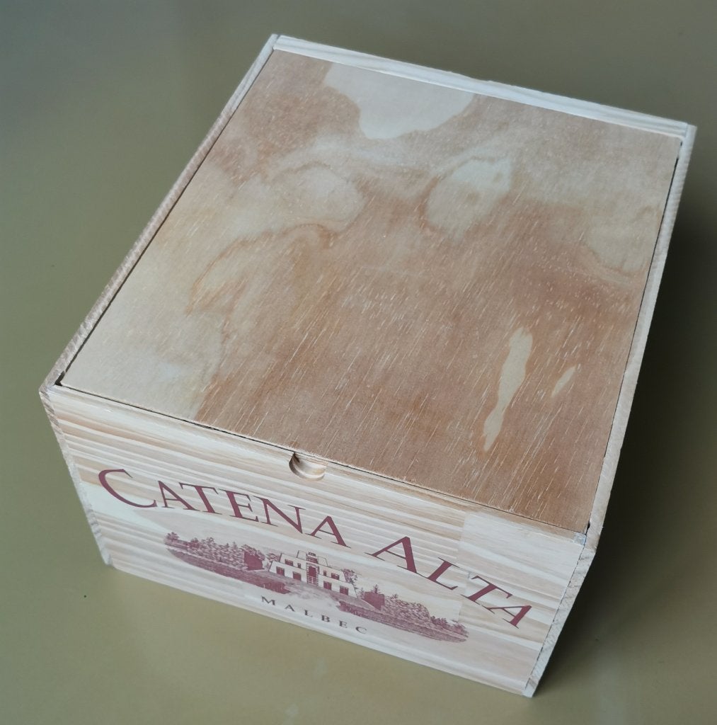 CATENA MALBEC Houten Wijnkist LEEG voor 6 flessen zie fotos, Verzamelen, Ophalen of Verzenden, Gebruikt, Zuid-Amerika, Overige typen