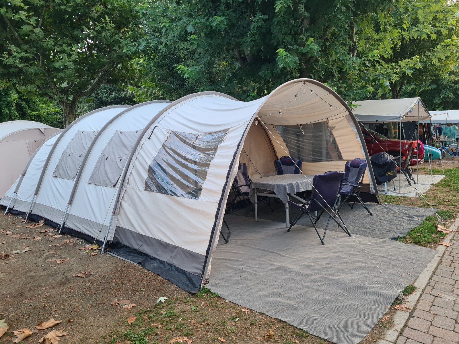 Grote 5 persoons katoenen tent., Ophalen, Gebruikt, Tot en met 5