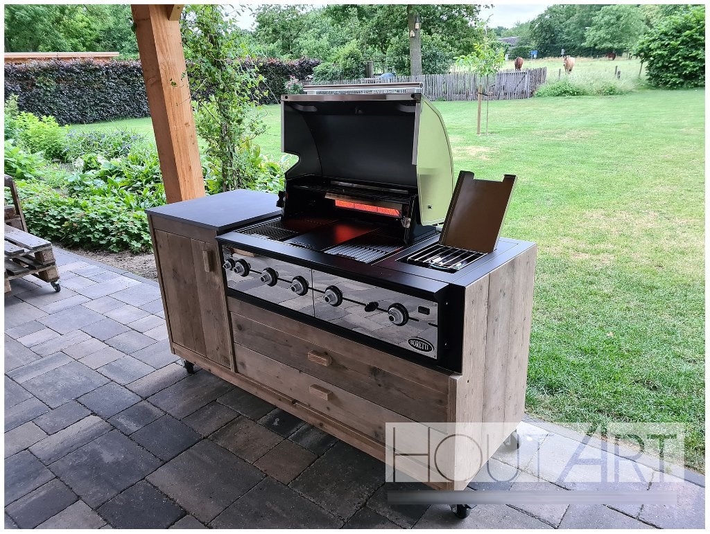 Luxe Buitenkeuken enkel voor Boretti Ibrido & Ligorio top, Info@hout-art.nl, Nieuw, Borretti, Ophalen of Verzenden