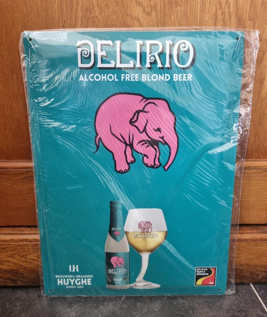 Delirium Delirio Reclamebord - Nieuw, Ophalen of Verzenden, Nieuw, Reclamebord, Plaat of Schild, Overige merken