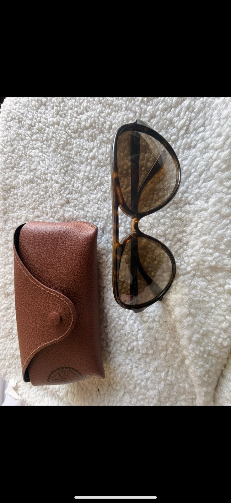 RayBan Zonnebril incl Hoesje, Ophalen, Zo goed als nieuw, Bruin, Ray-Ban