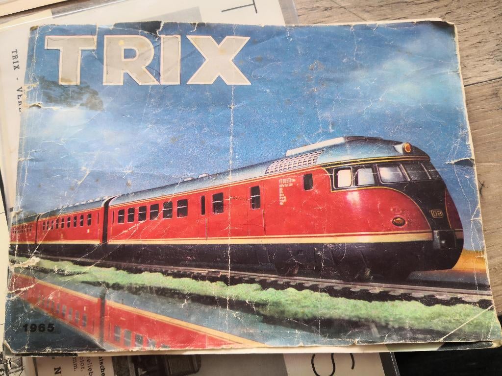 modeltrein H0 trix-express katalogus, folder 1965, Gebruikt, Gelijkstroom, Trix, Boek, Tijdschrift of Catalogus