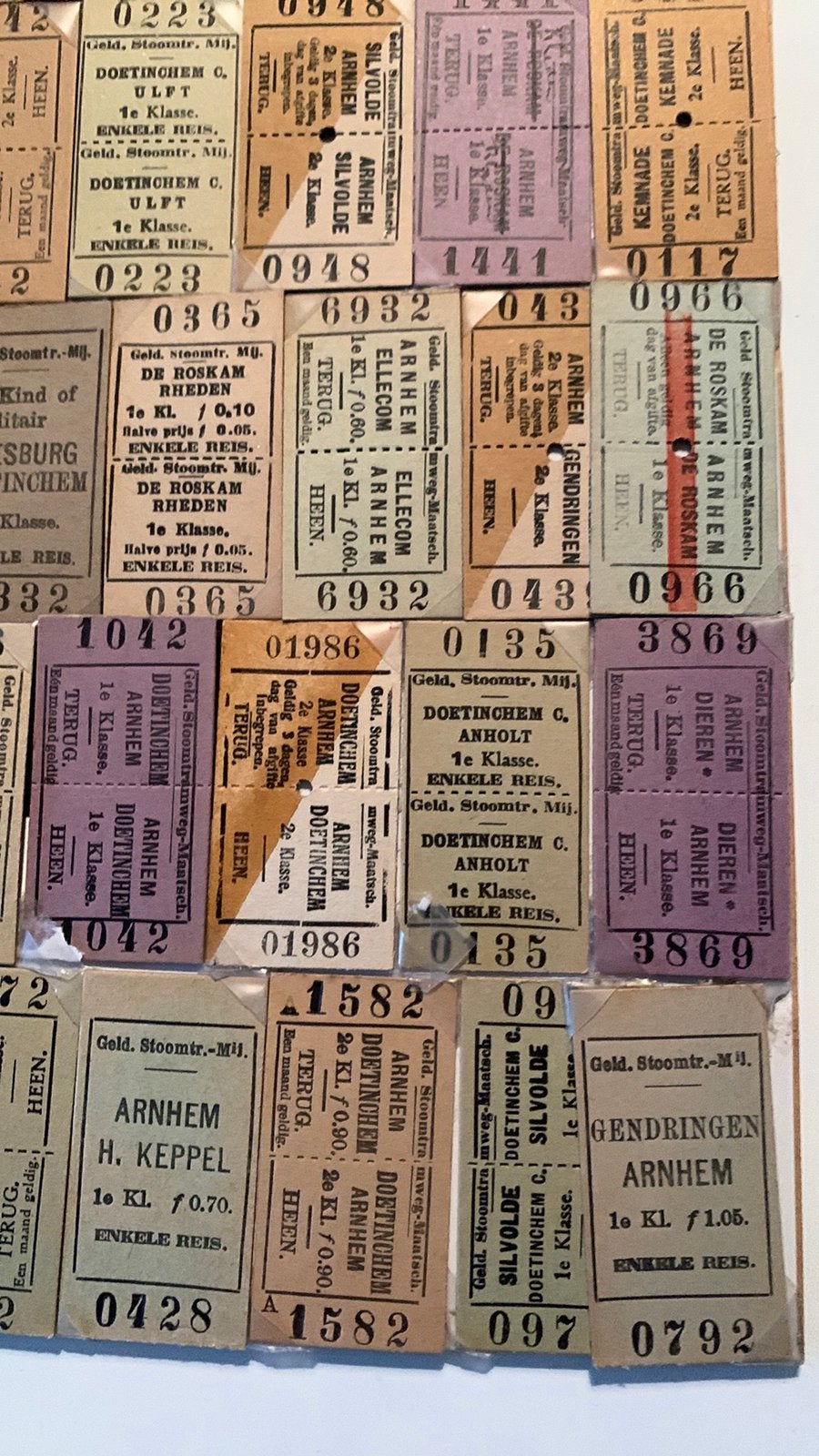 GTW tramkaartjes 120 stuks, Ophalen of Verzenden, Zo goed als nieuw, Trein