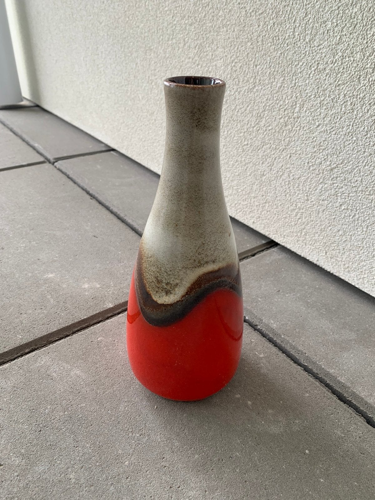Vintage West Germany vaas, Ophalen of Verzenden, Zo goed als nieuw, Meerkleurig