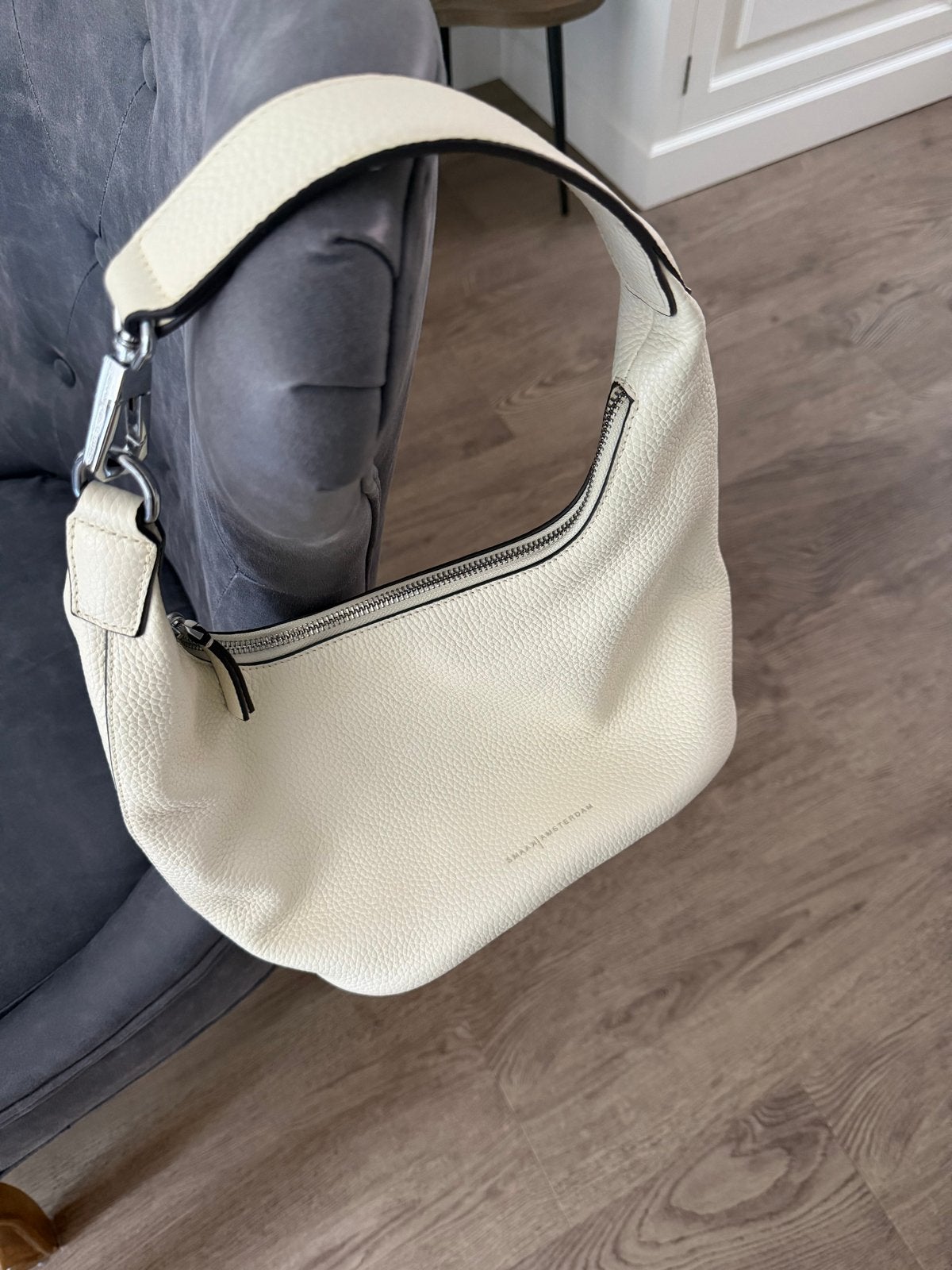 Smaak Amsterdam tas - Crèmekleurige schoudertas, Ophalen of Verzenden, Zo goed als nieuw, Beige, Schoudertasje