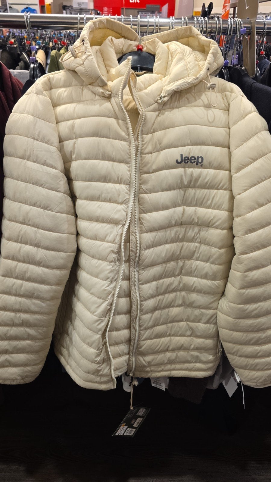 Jeep Puffer Jas XXL, Beige, Overige maten, Ophalen of Verzenden, Jeep