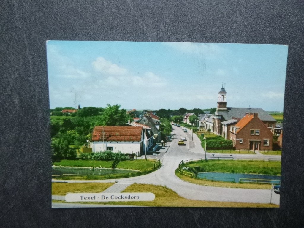 Texel, de Cocksdorp/panorama 1975, Verzenden, 1960 tot 1980, Gelopen, Waddeneilanden