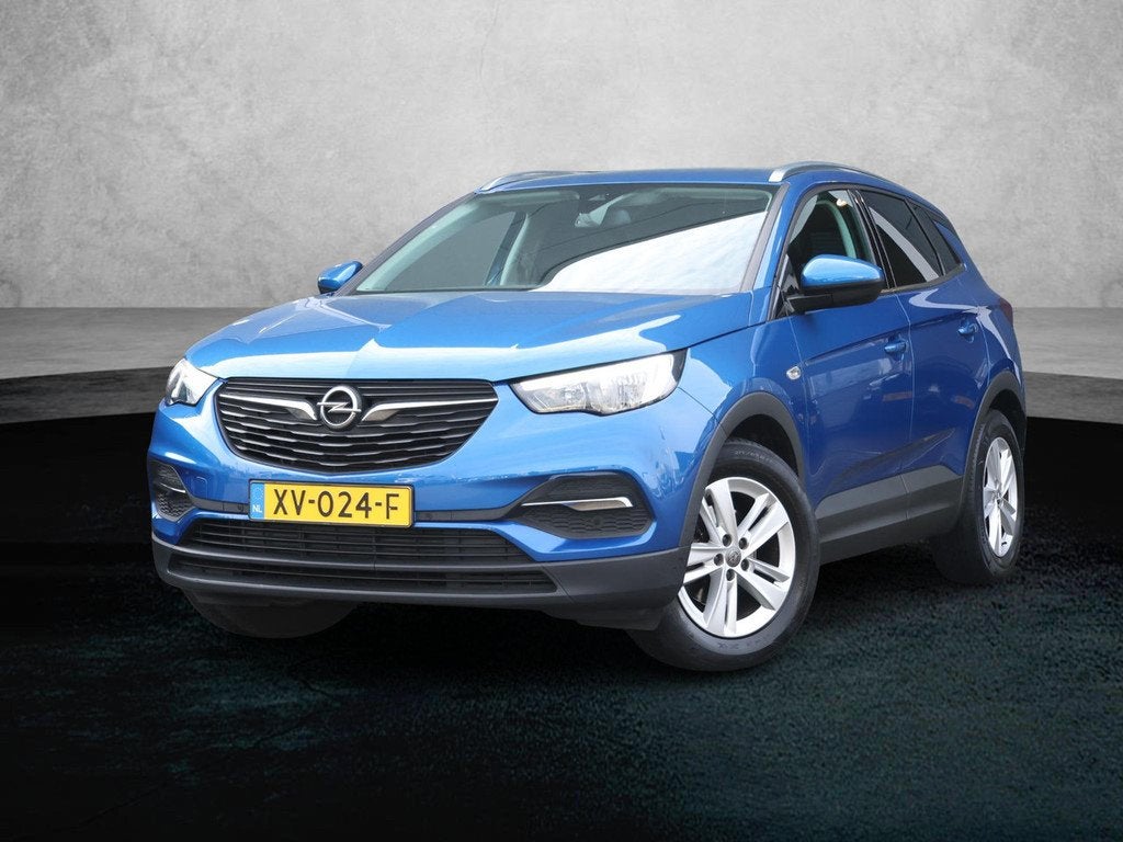 Opel Grandland X 1.2 Turbo Business + Comfort Pakket | Achte, Auto's, Opel, Voorwielaandrijving, Gebruikt, 1199 cc, Blauw