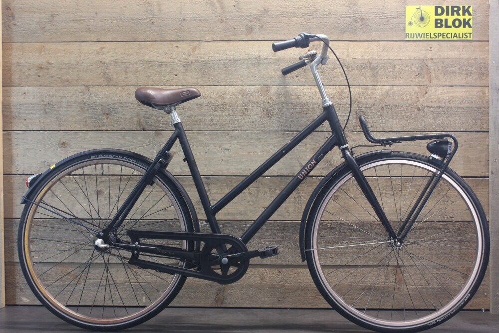 Union Flow damesfiets 3v D57 mat zwart + 3 mnd garantie, Fietsen en Brommers, Fietsen | Dames | Damesfietsen, Niet ingevuld, Gebruikt