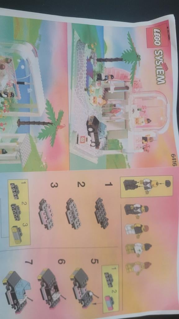 Lego  6416 Poolside Paradise - Compleet met instructie, Compleet, Overige thema's, Lego, Ophalen of Verzenden