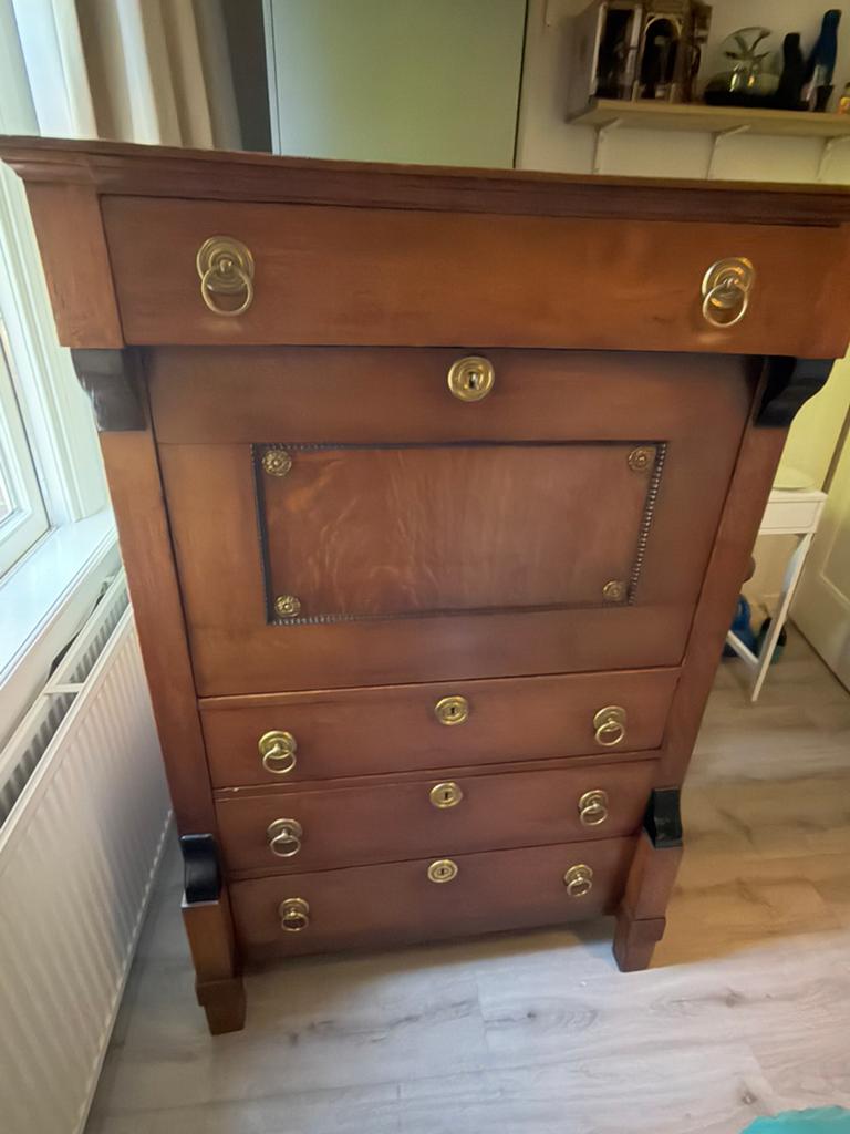 Antieke Secretaire/ kast, Ophalen, Gebruikt