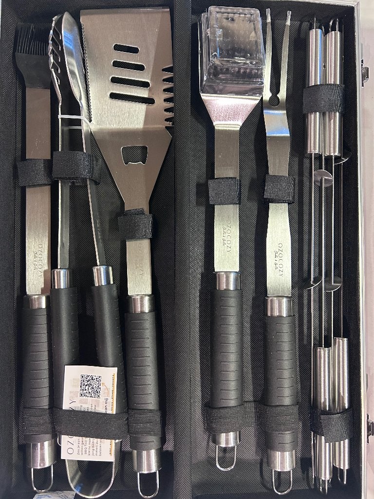 Bbq accessoires koffer 7 delig, Ophalen of Verzenden, Nieuw, Ozocozy