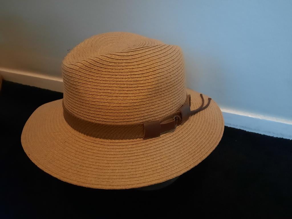 Rieten zomerhoed naturel maat 55, Kleding | Dames, Hoeden en Petten, Made in Italy, 55 cm (S, 6⅞ inch) of minder, Hoed, Ophalen of Verzenden